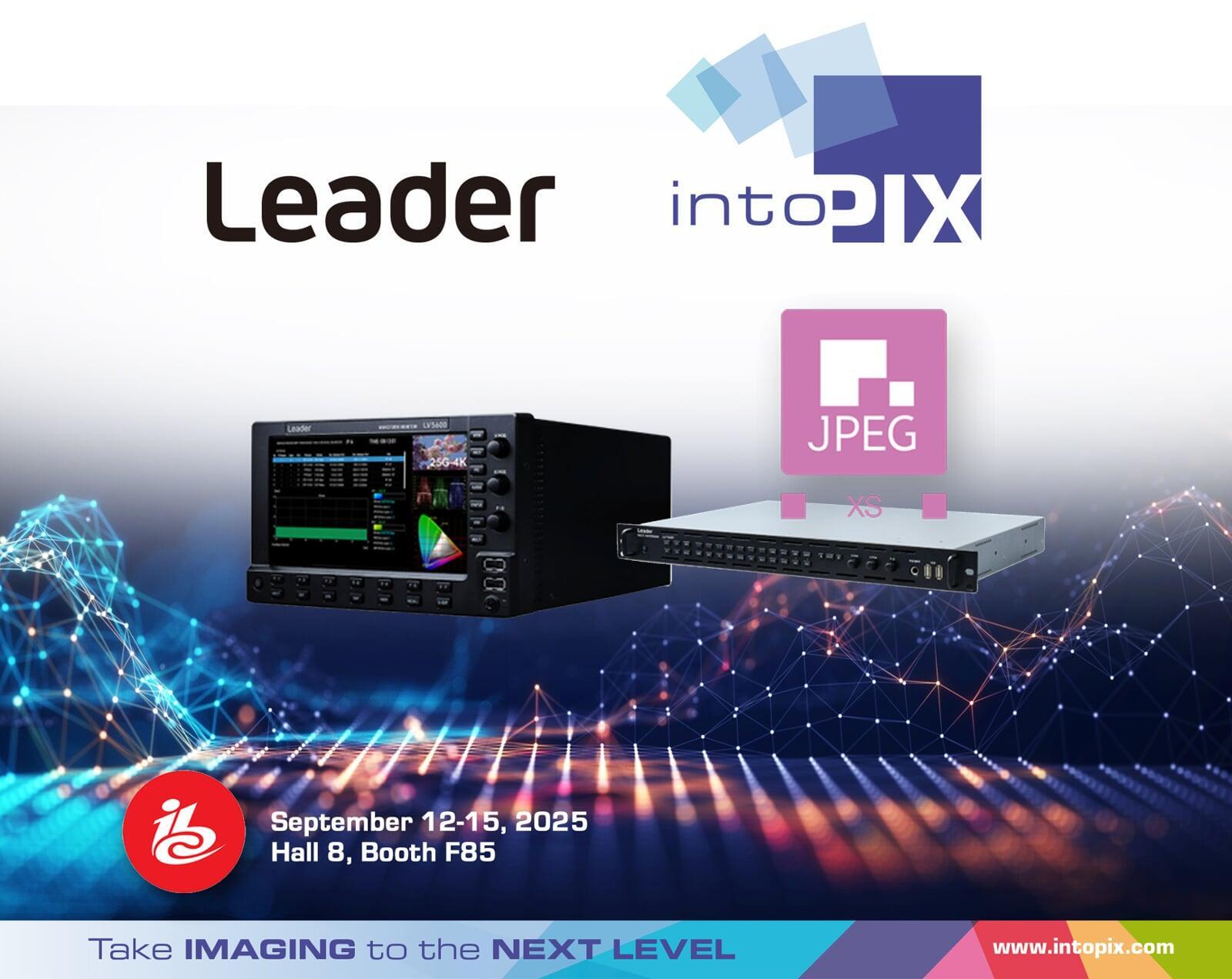 Leader et IntoPIX renforcent la surveillance des flux IP grâce à l'intégration de JPEG XS